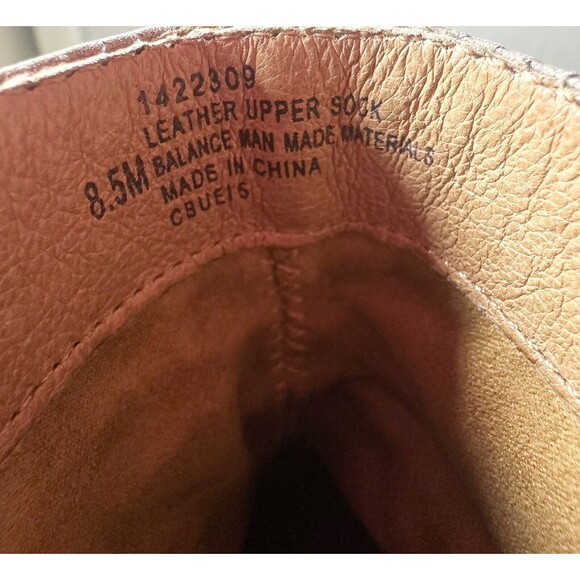 SOFFT Gray Brown Straps Chunky Block Heel Leather Ankle Booties Women's 8.5 - Picture 6 of 8